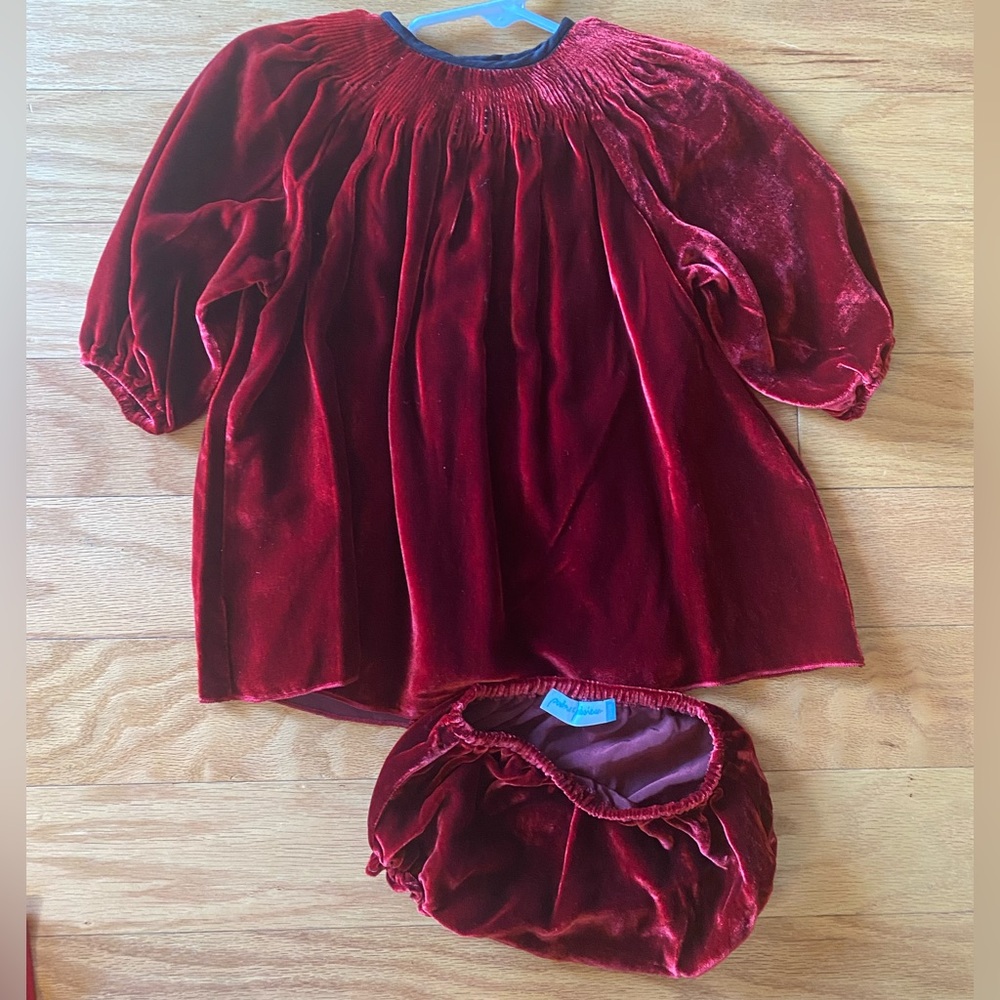 Poème et Poèsie Velvet Dress 12-18 Months Poeme et Poesie